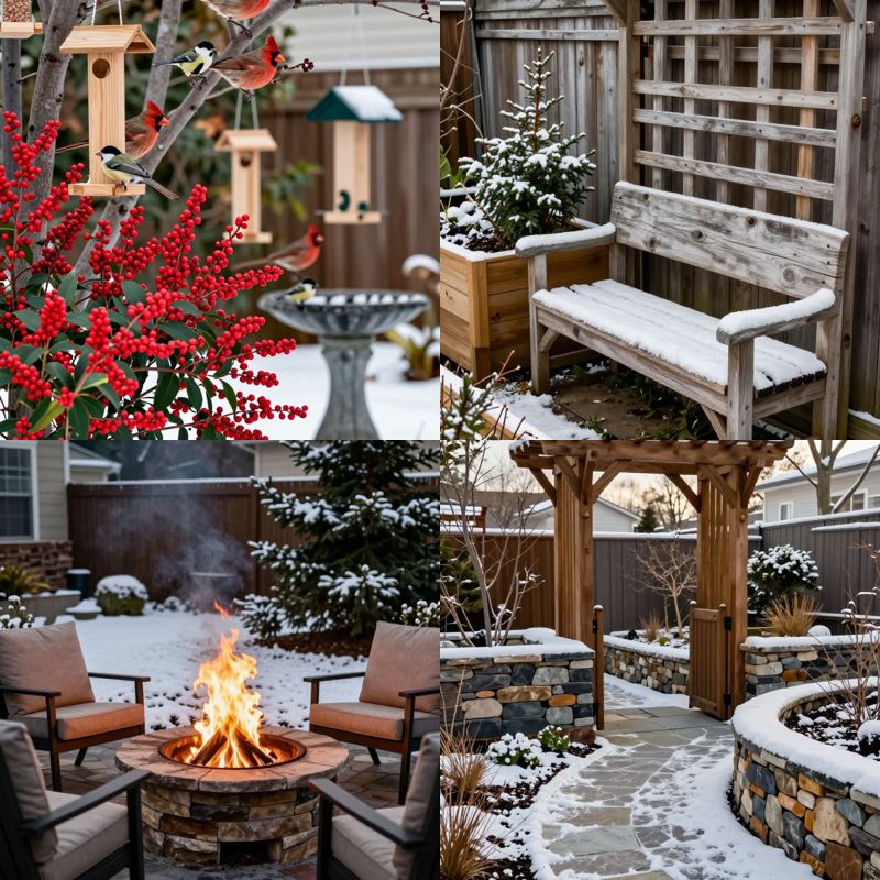 Cozy winter garden ideas brighten yard