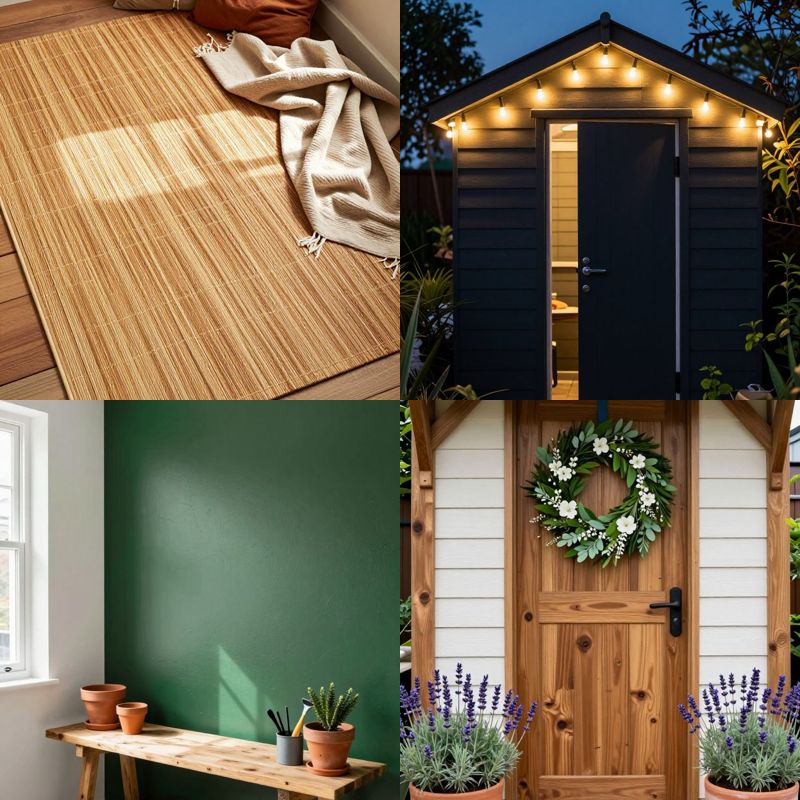 Garden shed decorating ideas