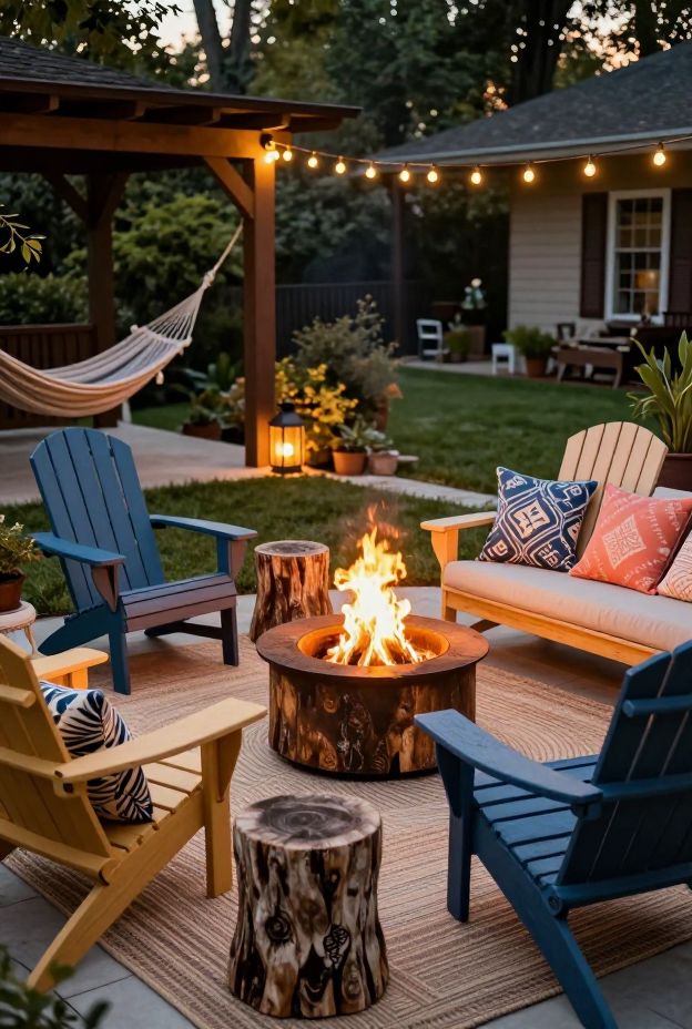 10 Outdoor Fire Pit Seating Ideas for Warm Nights