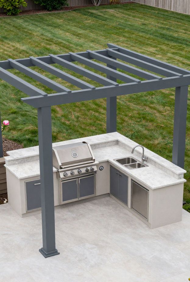 11 Outdoor Kitchen Pergola Ideas for Functionality