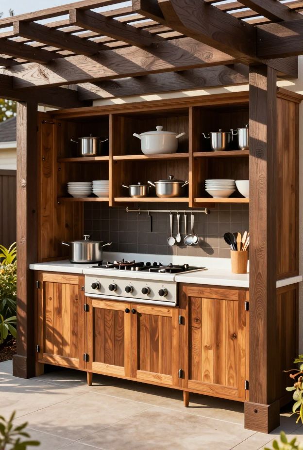 11 Outdoor Kitchen Pergola Ideas for Functionality