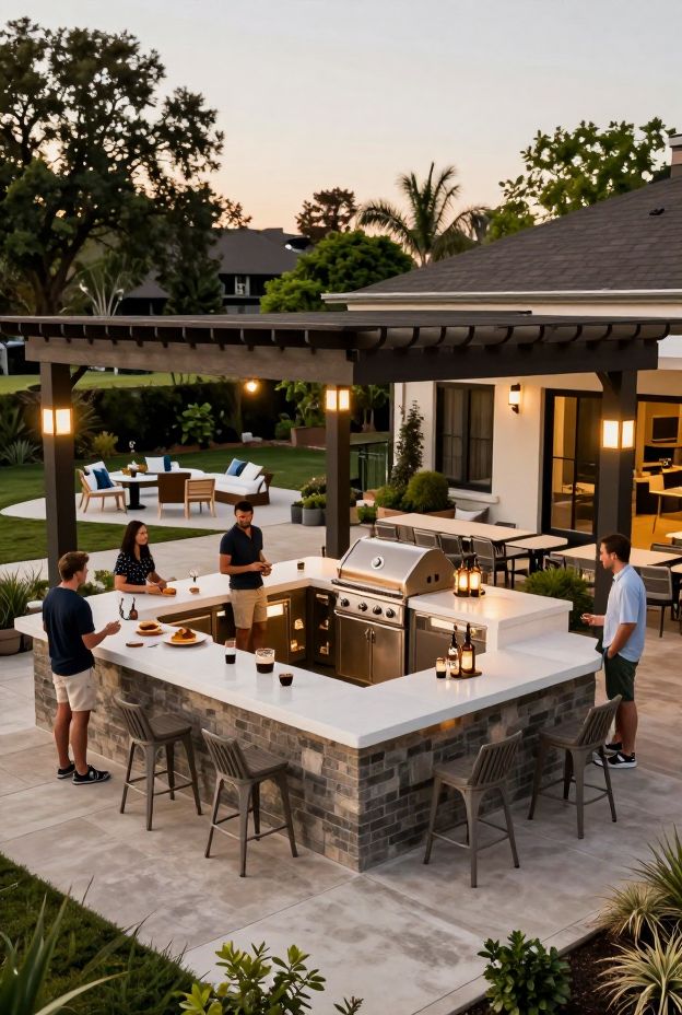 11 Outdoor Kitchen Pergola Ideas for Functionality