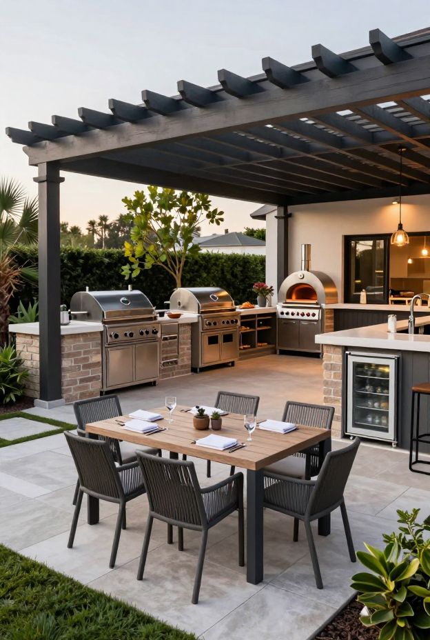 11 Outdoor Kitchen Pergola Ideas for Functionality