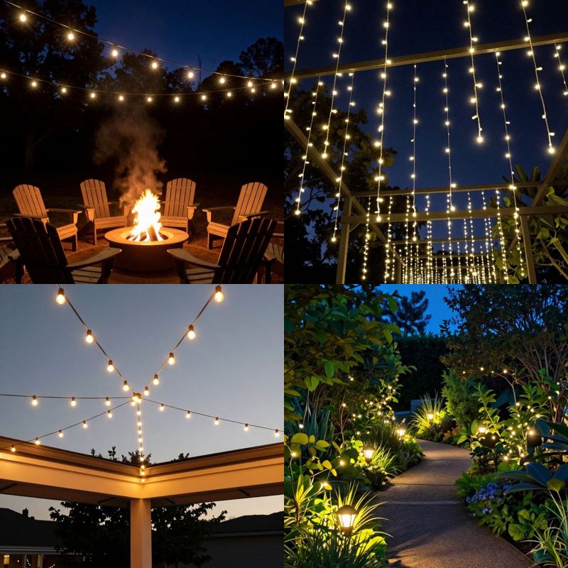 Outdoor string lighting ideas magical nights
