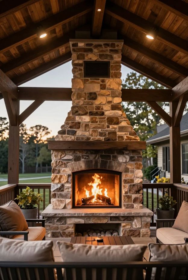 12 Patio Fireplace Ideas for Cozy Gatherings
