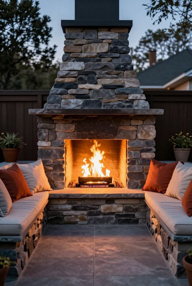 12 Patio Fireplace Ideas for Cozy Gatherings