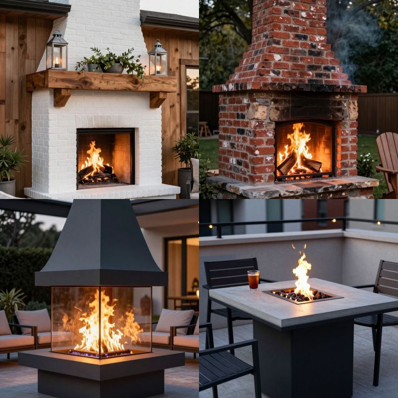 Patio fireplace ideas cozy gatherings
