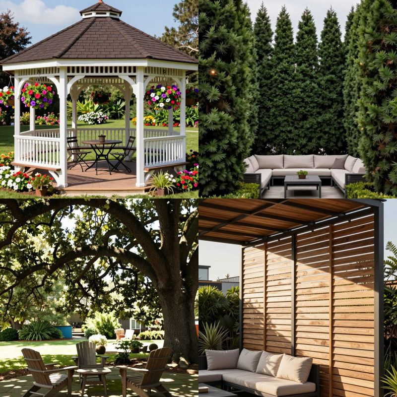 Patio shade ideas year round comfort