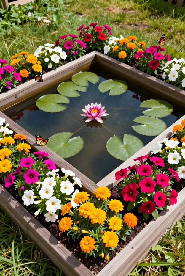 13 Raised Garden Pond Ideas for Tranquility