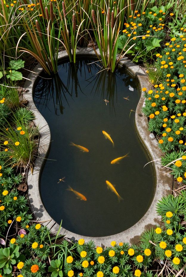 13 Beautiful Garden Pond Ideas with Fish and Water Plants