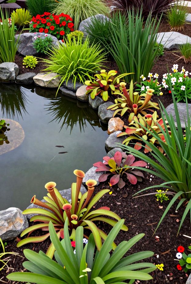 13 Beautiful Garden Pond Ideas with Fish and Water Plants