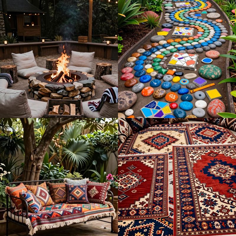 Bohemian hippie garden ideas free spirited