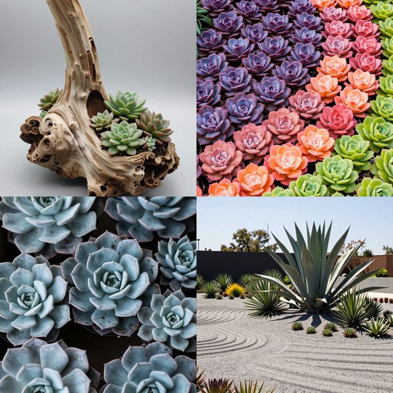 Drought tolerant succulent garden design easy care