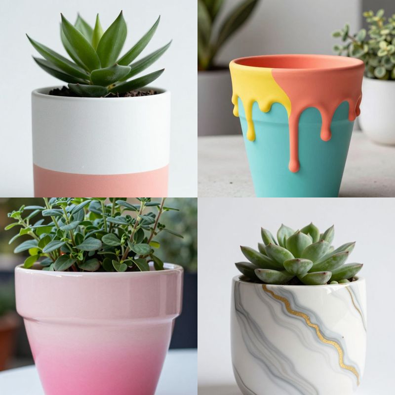 Painted flower pot ideas add personality