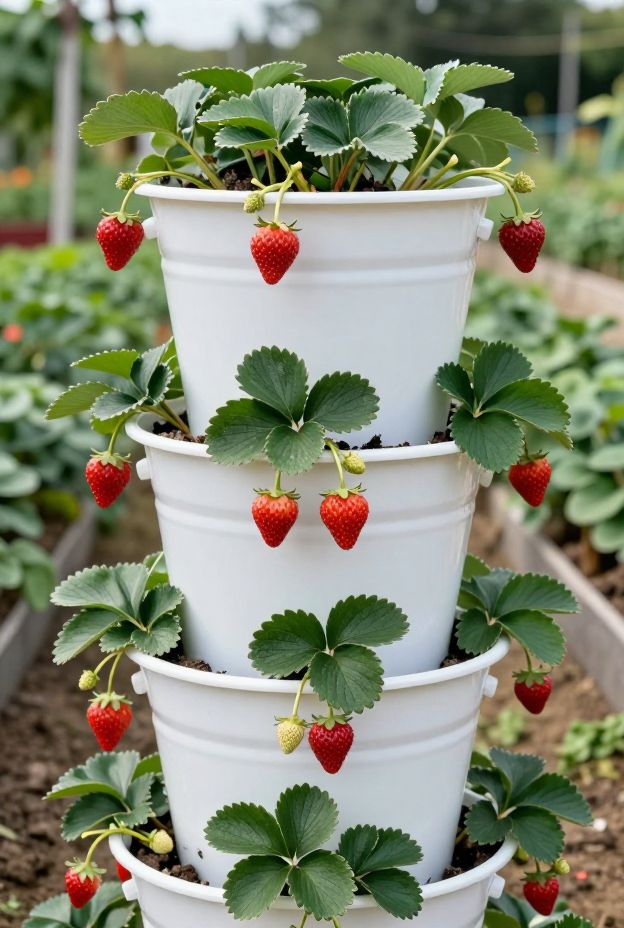 13 Adorable Strawberry Planter Ideas DIY Projects to Grow Berries in Any Outdoor Space