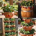 Container strawberry planter ideas
