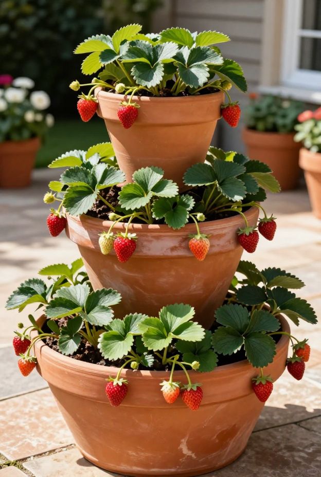 13 Adorable Strawberry Planter Ideas DIY Projects to Grow Berries in Any Outdoor Space