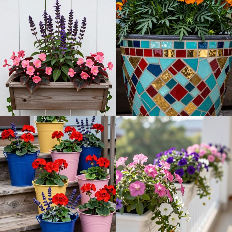 Creative outdoor flower pot ideas