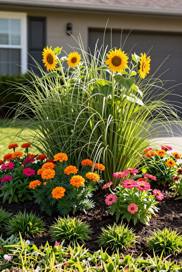 14 Stunning Flower Bed Ideas in Front of House That Instantly Boost Curb Appeal