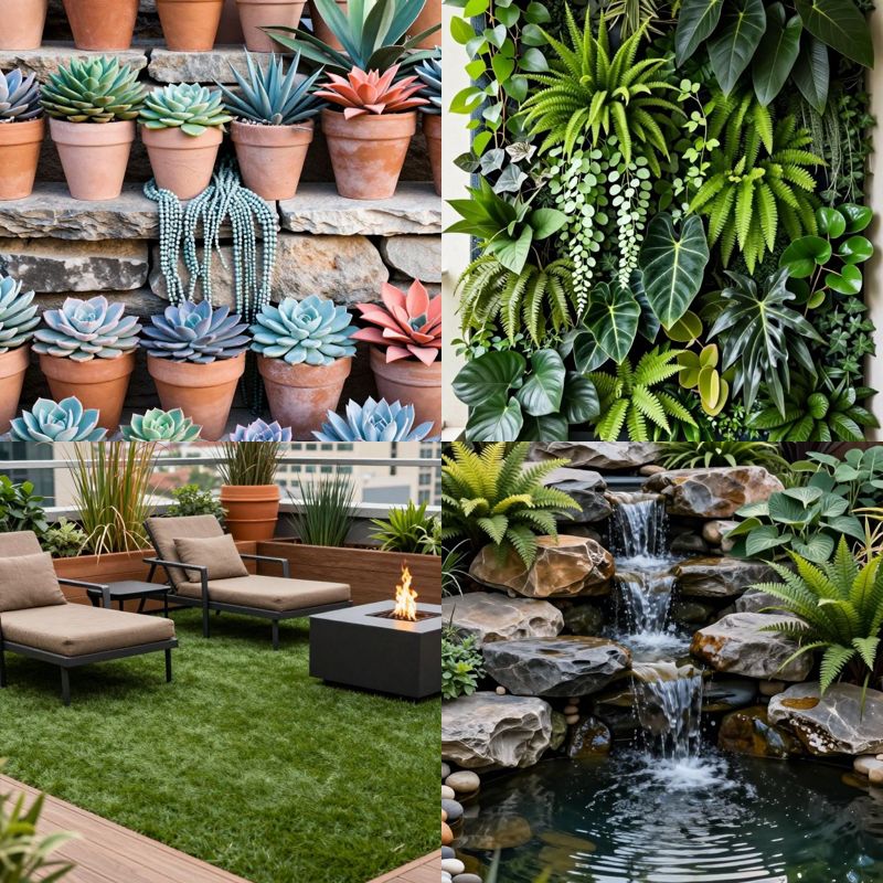 Lush terrace garden ideas