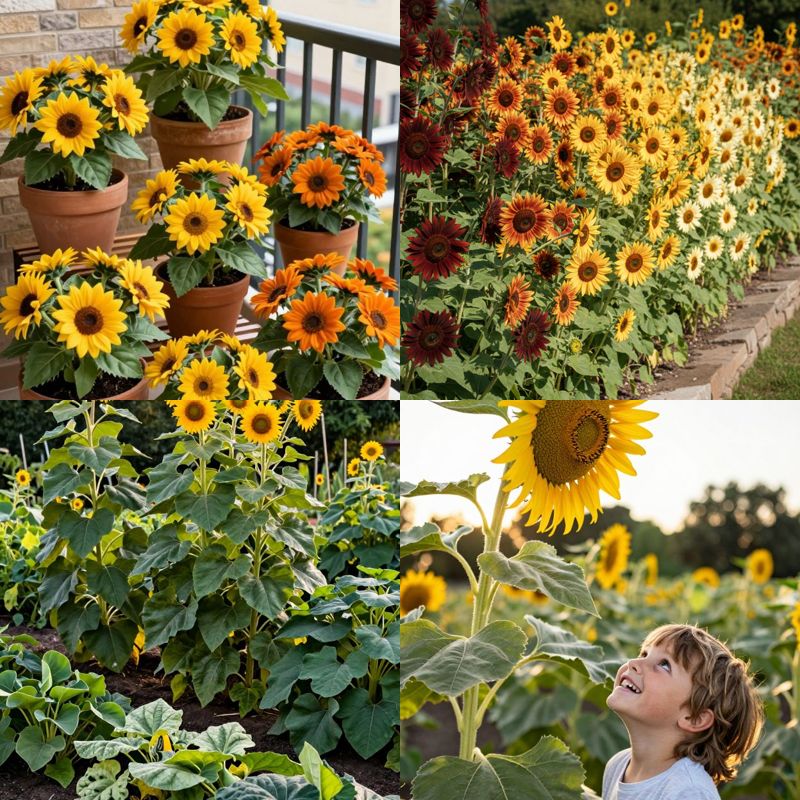 Tall sunflower garden ideas