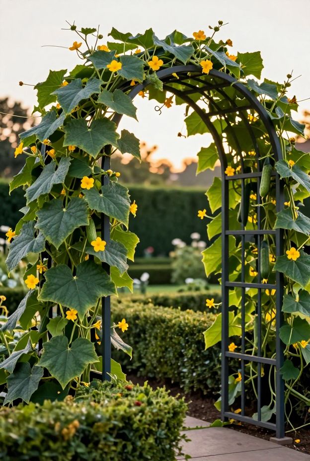 14 Brilliant Cucumber Trellis Ideas to Support Your Plants and Save Valuable Garden Space