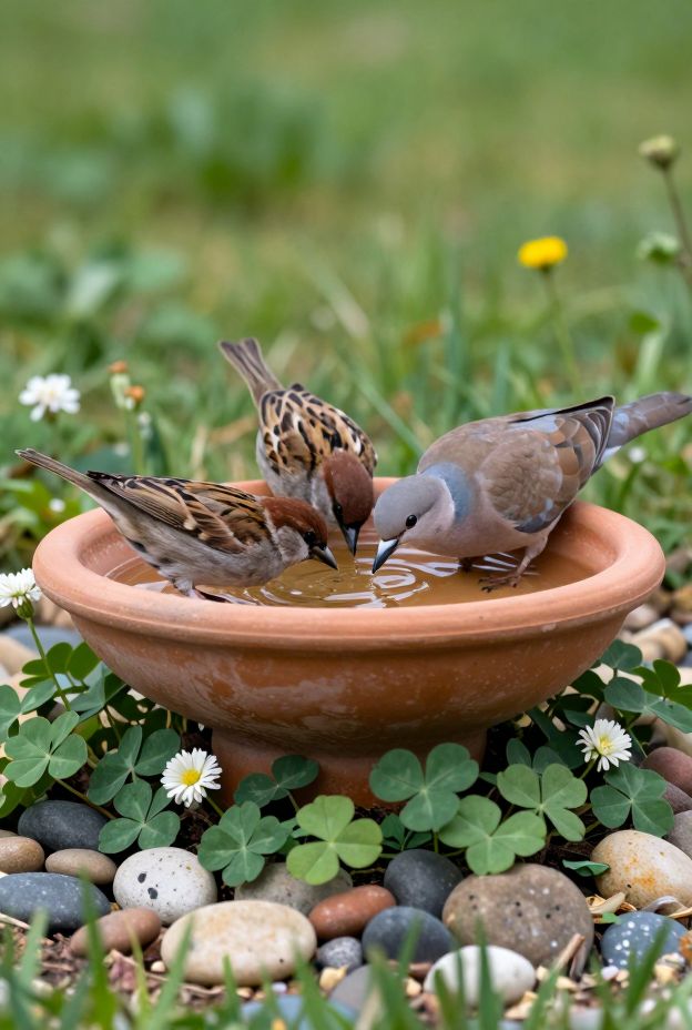 12 Charming Birdbath Ideas to Attract More Birds to Your Garden