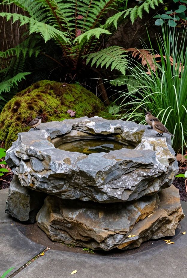 12 Charming Birdbath Ideas to Attract More Birds to Your Garden