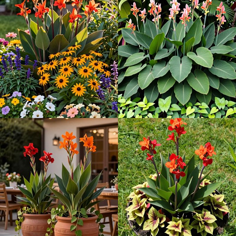 Canna lily landscaping ideas tropical backyard look
