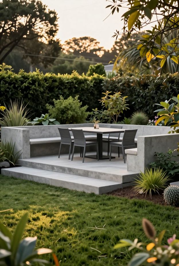 14 Stunning Cement Patio Ideas to Create a Sleek and Modern Outdoor Space