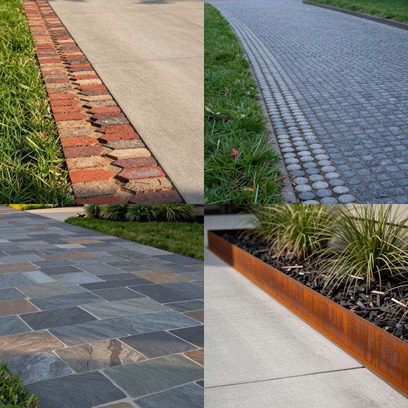 Driveway edging ideas boost curb appeal