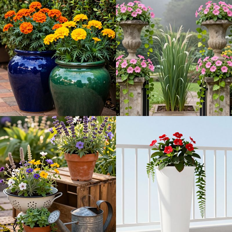 Flower pot ideas add instant color any space