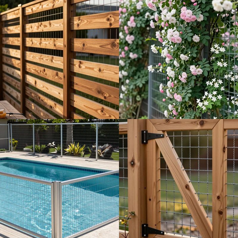 Hog wire fence ideas modern rustic yard